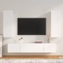 White plywood 4-piece TV furniture set by vidaXL, TV Furniture - Ref: Foro24-3114198, Price: 199,69 €, Discount: %