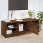 Mueble de TV madera contrachapada roble ahumado 102x35,5x36,5cm de vidaXL, Muebles TV - Ref: Foro24-817084, Precio: 53,99 €, ...