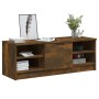 Smoked oak plywood TV cabinet 102x35.5x36.5cm by vidaXL, TV Furniture - Ref: Foro24-817084, Price: 53,99 €, Discount: %