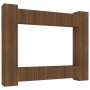 TV furniture set 8 pieces brown oak plywood by vidaXL, TV Furniture - Ref: Foro24-3114237, Price: 389,99 €, Discount: %