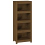 Solid honey brown pine wood shelf 50 x 35 x 125.5 cm by vidaXL, Bookcases and shelves - Ref: Foro24-821712, Price: 86,13 €, D...