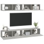 Muebles de TV 4 piezas gris hormigón 100x30x30 cm de vidaXL, Muebles TV - Ref: Foro24-3114193, Precio: 203,72 €, Descuento: %