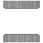 Muebles TV 4 uds madera contrachapada gris Sonoma 80x30x30 cm de vidaXL, Muebles TV - Ref: Foro24-3114188, Precio: 141,99 €, ...