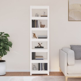 Solid white pine wood shelf 50x35x183 cm by vidaXL, Bookcases and shelves - Ref: Foro24-821720, Price: 154,99 €, Discount: %