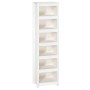 Solid white pine wood shelf 50x35x183 cm by vidaXL, Bookcases and shelves - Ref: Foro24-821720, Price: 154,89 €, Discount: %