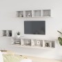 Set de muebles para TV 5 piezas madera contrachapada blanco de vidaXL, Muebles TV - Ref: Foro24-3114430, Precio: 239,99 €, De...