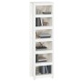 Solid white pine wood shelf 50x35x183 cm by vidaXL, Bookcases and shelves - Ref: Foro24-821720, Price: 154,89 €, Discount: %