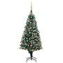 Árbol de Navidad helado con luces, bolas y piñas 150 cm de vidaXL, Arboles de navidad - Ref: Foro24-3077530, Precio: 99,22 €,...