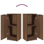 Aparadores 2 uds madera contrachapada roble marrón 30x30x70 cm de vidaXL, Aparadores - Ref: Foro24-817011, Precio: 68,46 €, D...