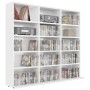 CD-Regal aus glänzend weißem Sperrholz, 102 x 23 x 89,5 cm von vidaXL, CD- und DVD-Speicher - Ref: Foro24-801793, Preis: 77,6...