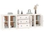 Solid white pine wood sideboard 230 x 35 x 80 cm by vidaXL, Sideboards - Ref: Foro24-3114075, Price: 379,58 €, Discount: %