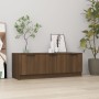 Oak brown plywood TV cabinet 102x35x36.5 cm by vidaXL, TV Furniture - Ref: Foro24-817083, Price: 75,82 €, Discount: %