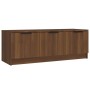 Oak brown plywood TV cabinet 102x35x36.5 cm by vidaXL, TV Furniture - Ref: Foro24-817083, Price: 75,82 €, Discount: %