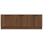 Oak brown plywood TV cabinet 102x35x36.5 cm by vidaXL, TV Furniture - Ref: Foro24-817083, Price: 75,82 €, Discount: %