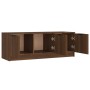 Oak brown plywood TV cabinet 102x35x36.5 cm by vidaXL, TV Furniture - Ref: Foro24-817083, Price: 75,82 €, Discount: %