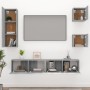 TV furniture set 5 pieces Sonoma gray plywood by vidaXL, TV Furniture - Ref: Foro24-3114444, Price: 158,41 €, Discount: %