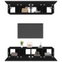 Set muebles de TV 4 uds madera contrachapada negro 80x30x30 cm de vidaXL, Muebles TV - Ref: Foro24-3114183, Precio: 208,17 €,...