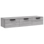 Armario de pared madera de ingeniería gris Sonoma 102x30x20 cm de vidaXL, Estantes y estanterías - Ref: Foro24-817097, Precio...