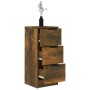 Aparadores 2 uds madera contrachapada roble ahumado 30x30x70 cm de vidaXL, Aparadores - Ref: Foro24-817013, Precio: 93,25 €, ...