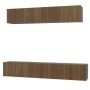 Set de muebles para TV 5 pzas madera contrachapada roble marrón de vidaXL, Muebles TV - Ref: Foro24-3114429, Precio: 195,99 €...