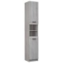 Gray Sonoma plywood bathroom cabinet 32x34x188.5 cm by vidaXL, Lockers and storage cabinets - Ref: Foro24-817070, Price: 100,...