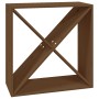 Solid pine wood wine rack in honey brown color, 62x25x62 cm by vidaXL, Wine and liquor cabinets - Ref: Foro24-821762, Price: ...