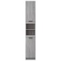 Gray Sonoma plywood bathroom cabinet 32x34x188.5 cm by vidaXL, Lockers and storage cabinets - Ref: Foro24-817070, Price: 100,...