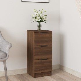 Oak brown plywood sideboard 30x30x70 cm by vidaXL, Sideboards - Ref: Foro24-817016, Price: 57,85 €, Discount: %