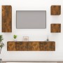 Set de muebles de TV 5 pzas madera contrachapada roble ahumado de vidaXL, Muebles TV - Ref: Foro24-3114443, Precio: 154,32 €,...