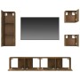 Set de muebles de TV 5 pzas madera contrachapada roble ahumado de vidaXL, Muebles TV - Ref: Foro24-3114443, Precio: 154,32 €,...