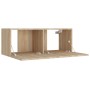 TV furniture set 5 pieces Sonoma oak plywood by vidaXL, TV Furniture - Ref: Foro24-3114248, Price: 166,69 €, Discount: %