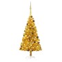 Árbol de Navidad preiluminado con luces y bolas dorado 120 cm de vidaXL, Arboles de navidad - Ref: Foro24-3077517, Precio: 59...