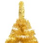 Árbol de Navidad preiluminado con luces y bolas dorado 120 cm de vidaXL, Arboles de navidad - Ref: Foro24-3077517, Precio: 47...