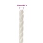 White polypropylene work rope 10 mm 25 m by vidaXL, Ropes and metal cords - Ref: Foro24-153050, Price: 13,85 €, Discount: %