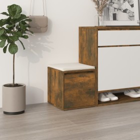 Smoked oak plywood stool drawer 40.5x40x40 cm by vidaXL, Storage baskets - Ref: Foro24-820517, Price: 36,99 €, Discount: %