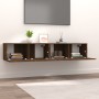 TV furniture 2 pcs engineered wood brown oak 80x30x30 cm by vidaXL, TV Furniture - Ref: Foro24-820465, Price: 92,99 €, Discou...