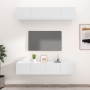 Muebles para TV 4 uds madera contrachapada blanco 80x30x30 cm de vidaXL, Muebles TV - Ref: Foro24-3114182, Precio: 218,99 €, ...