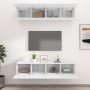 TV furniture 4 units plywood white 80x30x30 cm by vidaXL, TV Furniture - Ref: Foro24-3114182, Price: 218,99 €, Discount: %