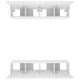 Muebles para TV 4 uds madera contrachapada blanco 80x30x30 cm de vidaXL, Muebles TV - Ref: Foro24-3114182, Precio: 163,04 €, ...