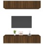 TV furniture set, 4 units, brown oak plywood, 80x30x30 cm by vidaXL, TV Furniture - Ref: Foro24-3114189, Price: 181,99 €, Dis...