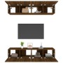 TV furniture set, 4 units, brown oak plywood, 80x30x30 cm by vidaXL, TV Furniture - Ref: Foro24-3114189, Price: 181,99 €, Dis...