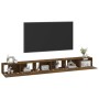 Set de muebles de TV 3 pzas madera contrachapada roble ahumado de vidaXL, Muebles TV - Ref: Foro24-3114483, Precio: 138,41 €,...