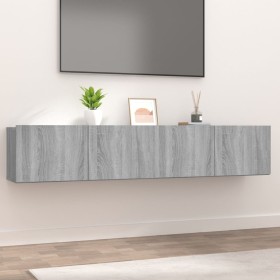 Muebles de TV 2 uds madera ingeniería gris Sonoma 80x30x30 cm de vidaXL, Muebles TV - Ref: Foro24-820464, Precio: 73,99 €, De...