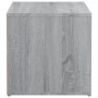 Cajón taburete madera contrachapada gris Sonoma 40,5x40x40 cm de vidaXL, Cestas para almacenaje - Ref: Foro24-820518, Precio:...