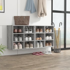 Mueble zapatero 2 uds color gris Sonoma 52,5x30x50 cm de vidaXL, Taquillas y armarios de almacenamiento - Ref: Foro24-820511,...