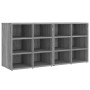 Mueble zapatero 2 uds color gris Sonoma 52,5x30x50 cm de vidaXL, Taquillas y armarios de almacenamiento - Ref: Foro24-820511,...