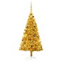 Árbol de Navidad preiluminado con luces y bolas dorado 210 cm de vidaXL, Arboles de navidad - Ref: Foro24-3077520, Precio: 11...