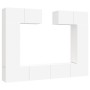 TV furniture set 6 pieces white plywood by vidaXL, TV Furniture - Ref: Foro24-3114462, Price: 254,99 €, Discount: %