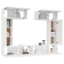 Set de muebles para TV 6 piezas madera contrachapada blanco de vidaXL, Muebles TV - Ref: Foro24-3114462, Precio: 289,53 €, De...