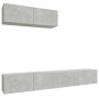 TV furniture set 3 pieces concrete gray plywood by vidaXL, TV Furniture - Ref: Foro24-3114481, Price: 146,22 €, Discount: %